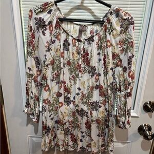 Floral Patterned Women's Blouse